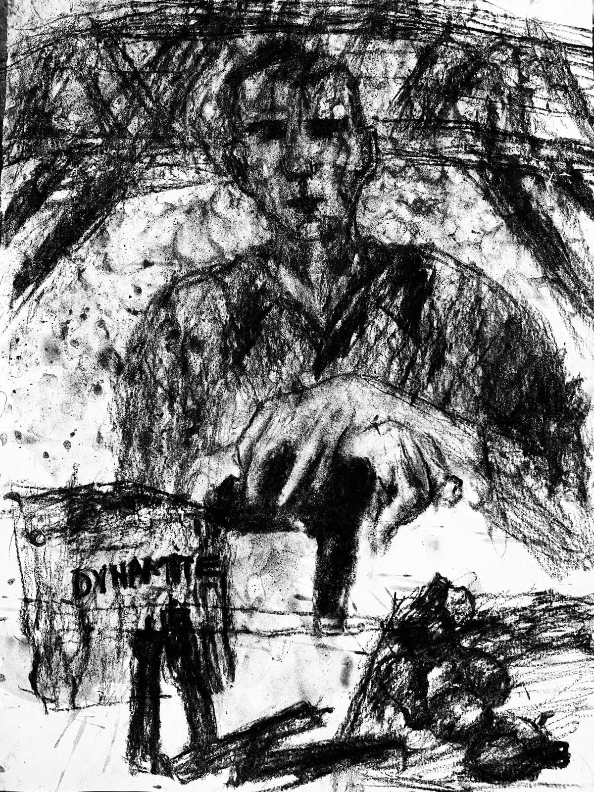 The New Dynamiter - Libretto text with illustrations by Mauricio Escobar Gomez